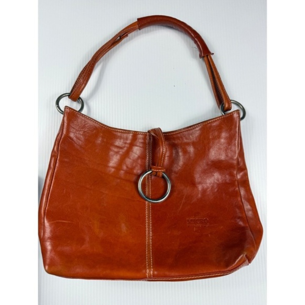 Micro Firenze Leather Hobo Bag Designer Ring Accent Shoulder Bag
